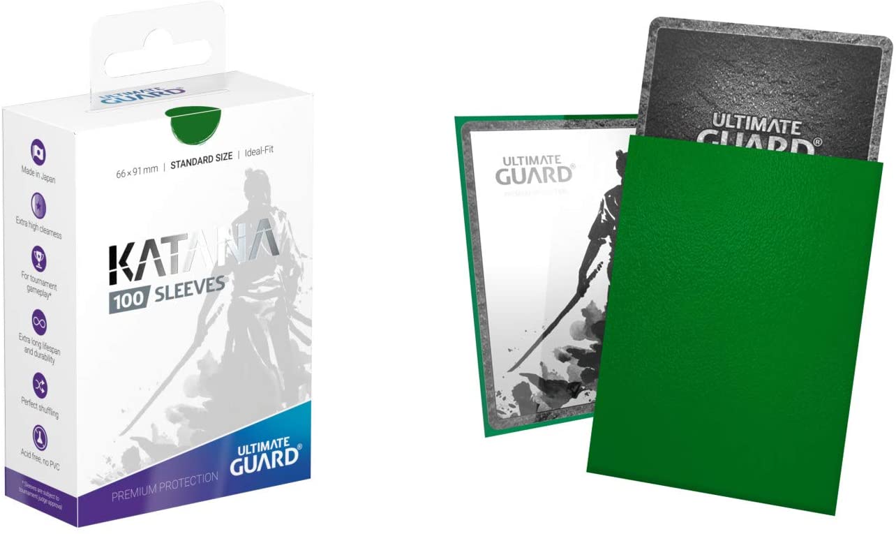 Ultimate Guard Katana Card Sleeves - Standard Size 100ct - Green