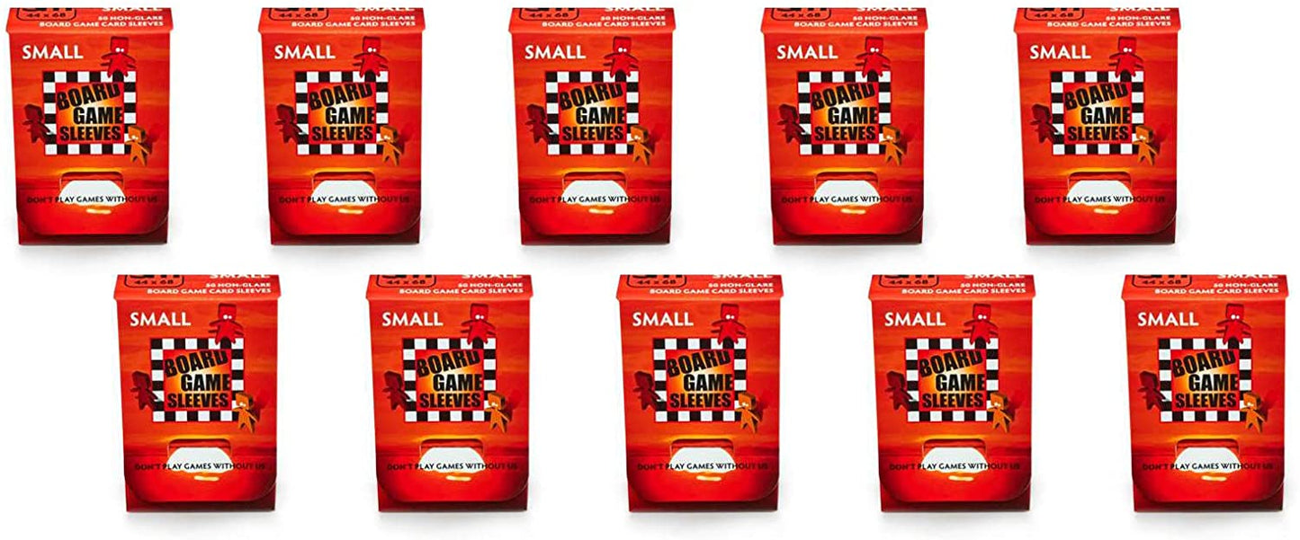 Arcane Tinmen 50ct Non-Glare Board Game Sleeves Display Case (10 Packs) - Small