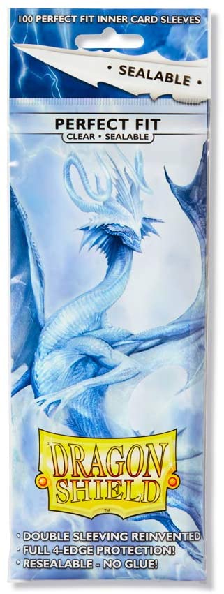 Dragon Shield 100ct Standard Card Sleeves - Perfect Fit Sealable Clear