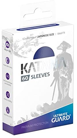 Ultimate Guard Katana Card Sleeves - Japanese Size 60ct - Blue
