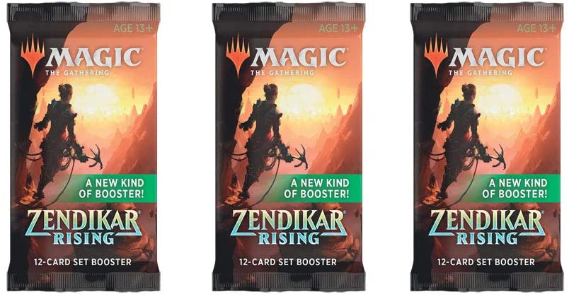 Magic: The Gathering Set Booster Pack Lot - Zendikar Rising - 3 Packs