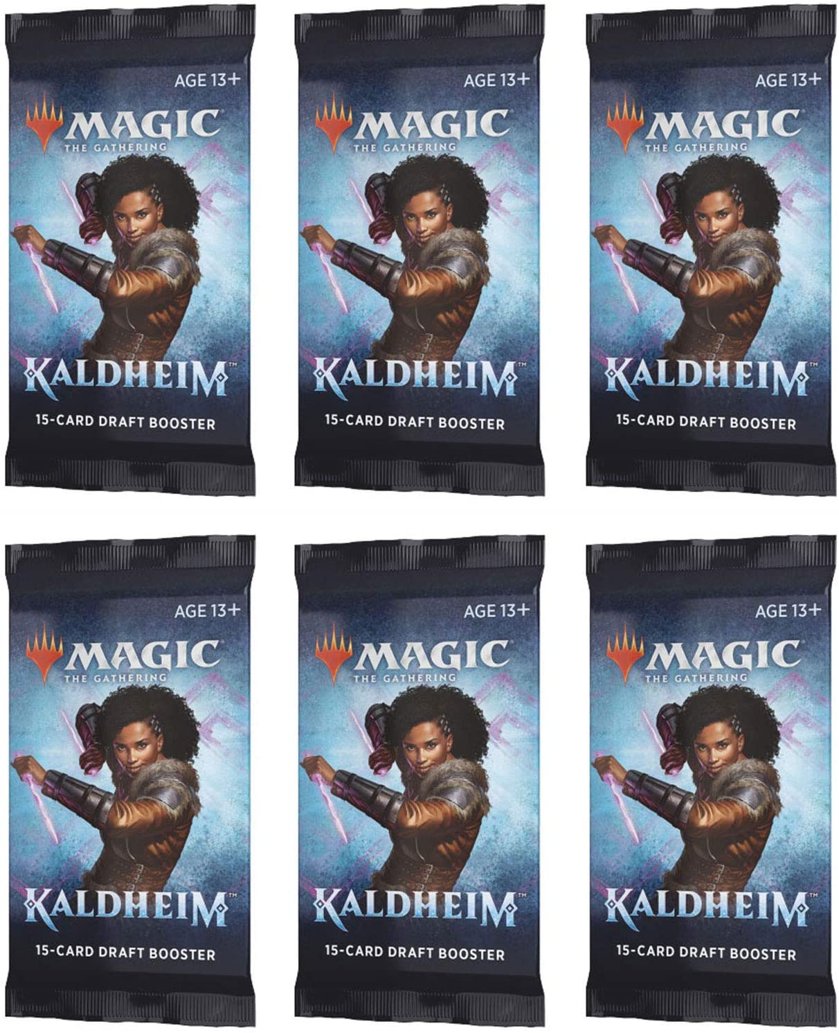 Magic: The Gathering Draft Booster Pack Lot - Kaldheim - 6 Packs