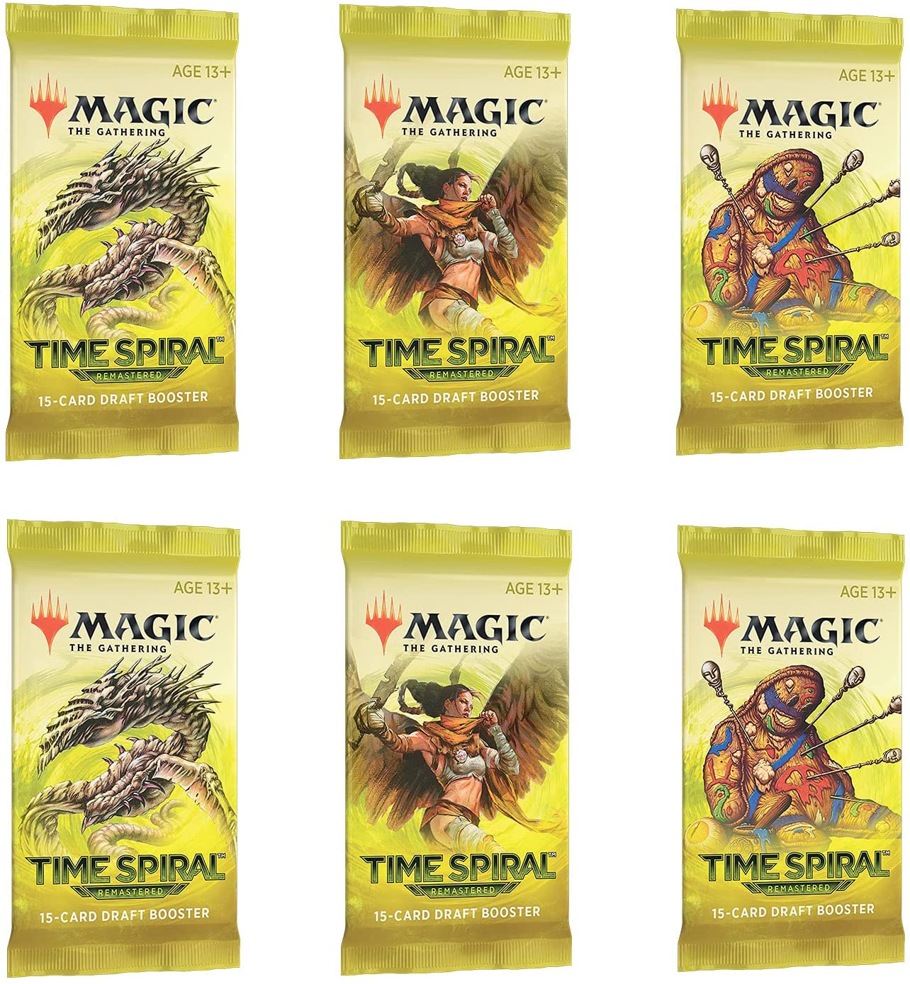 Magic: The Gathering Draft Booster Pack Lot - Time Spiral: Remastered - 6 Packs