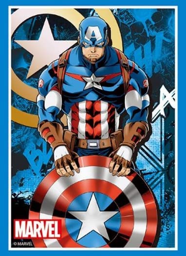 Bushiroad 60ct High Grade Standard Size Card Sleeves: Marvel - Captain America Vol 3242