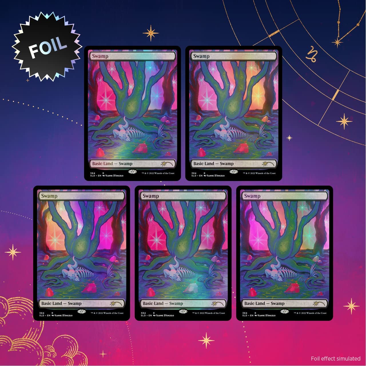 Magic: The Gathering Secret Lair - Premium Foil Edition - The Astrology Lands: Capricorn