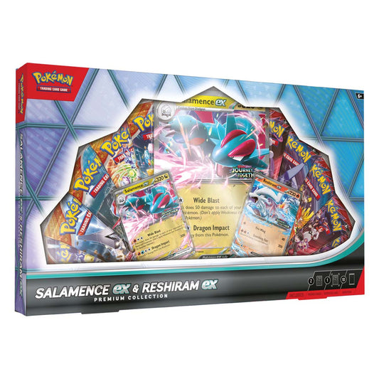 Pokemon TCG Salamence ex & Reshiram ex Premium Collection Box - Presale Ships 10/24/2025