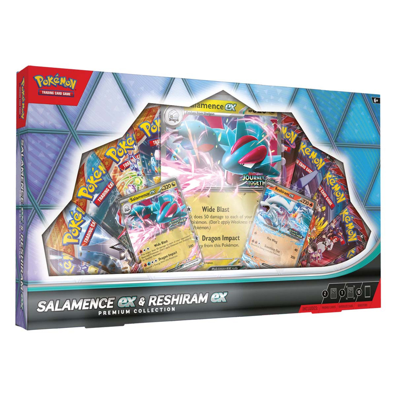 Pokemon TCG Salamence ex & Reshiram ex Premium Collection Box