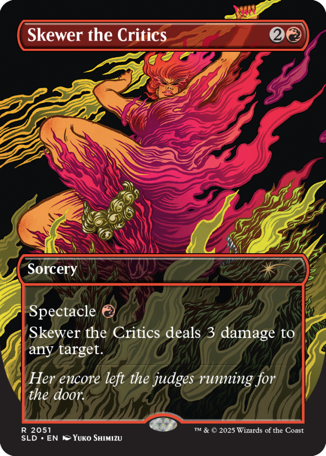 Magic the Gathering Secret Lair Everything Is On Fire (Raised Foil)