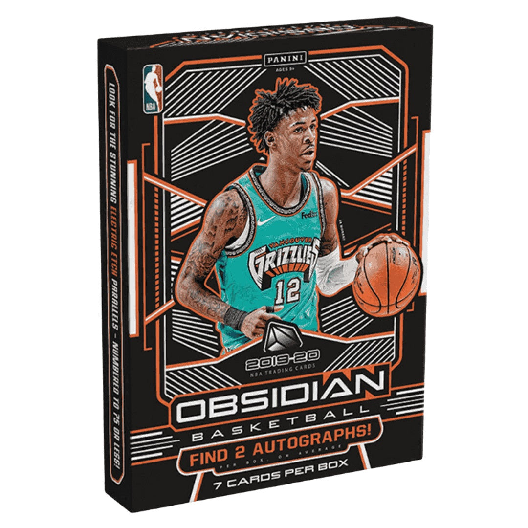 2019-20 Panini Obsidian NBA Basketball Hobby Box – 7 Cards, 2 Autographs & 2 Inserts or Parallels