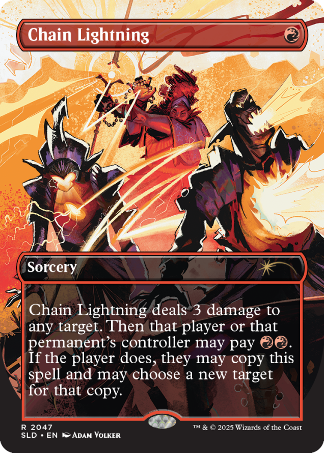 Magic the Gathering Secret Lair Everything Is On Fire (Raised Foil)