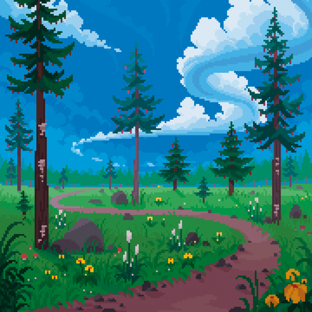 Magic the Gathering Secret Lair PixelLands_v02.jpg - Foil Edition
