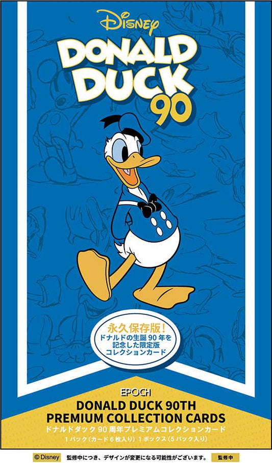 Epoch Donald Duck 90th Anniversary Premium Collection Card 1Box 5pcs