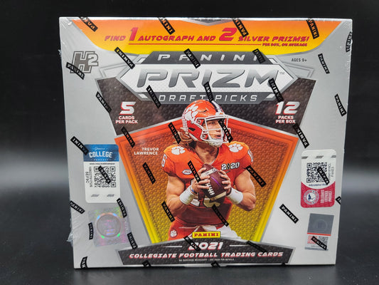 2021 Panini Prizm Collegiate Draft Hybrid H2 Football Factory Sealed