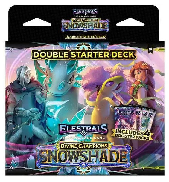 Elestrals TCG Divine Champions Snowshade Hades vs. Demeter Double Starter Deck – 2 Ready-to-Play 60-Card Decks, 4 Booster Packs, Trading Card Game for 2 Players