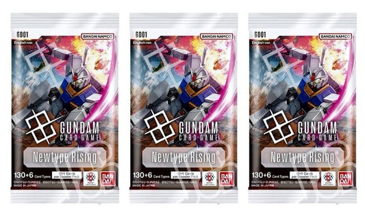 Gundam Card Game Booster Pack - Newtype Rising (GD01) - 3 Packs - 36 Cards