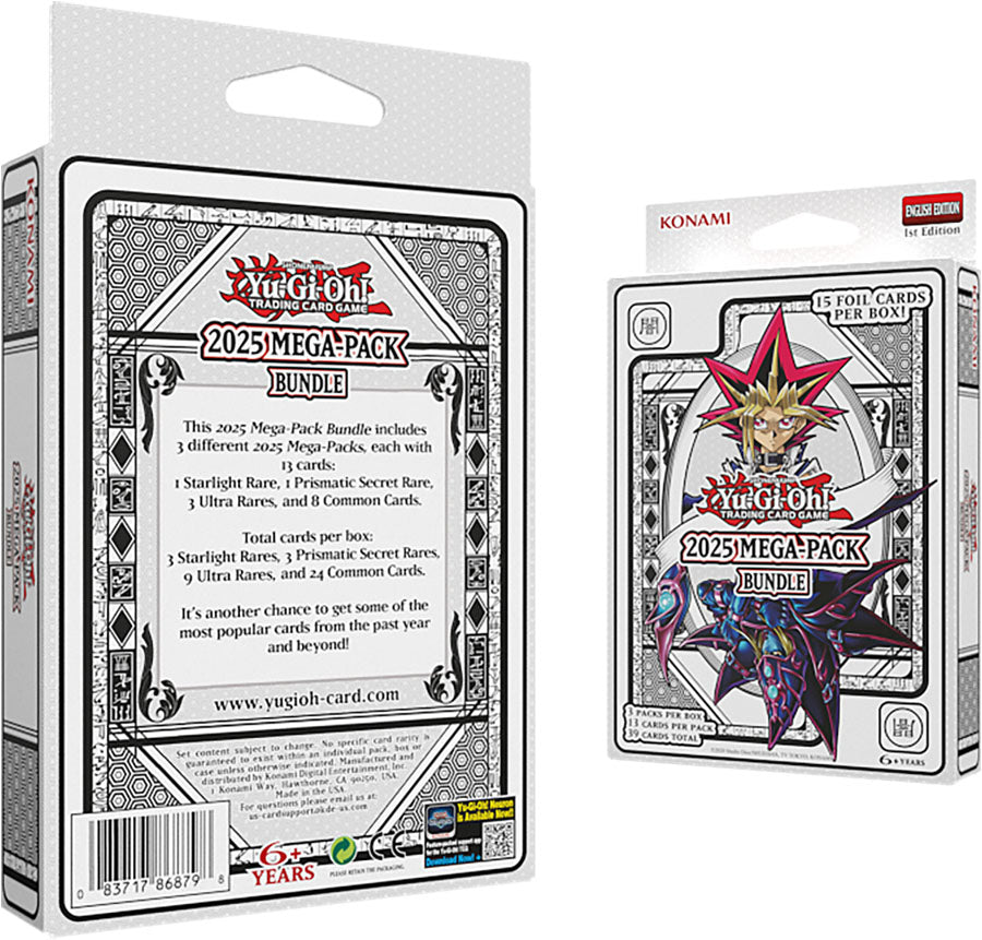 Yu-Gi-Oh! CCG 2025 Mega Pack Bundle Tuck Box Case (12 Boxes) - 4 of Each Art