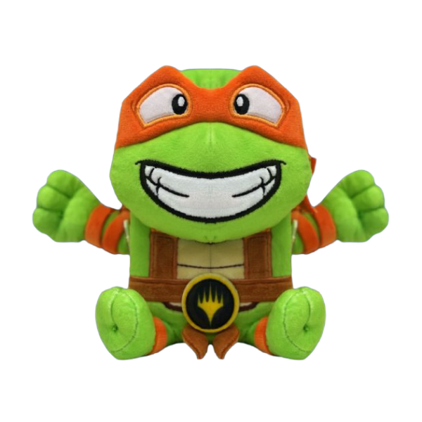 Gatherers’ Tavern Magic: The Gathering x Teenage Mutant Ninja Turtles Michelangelo ARTY Box Plush Deck Box Holds 100+ Double-Sleeved Cards