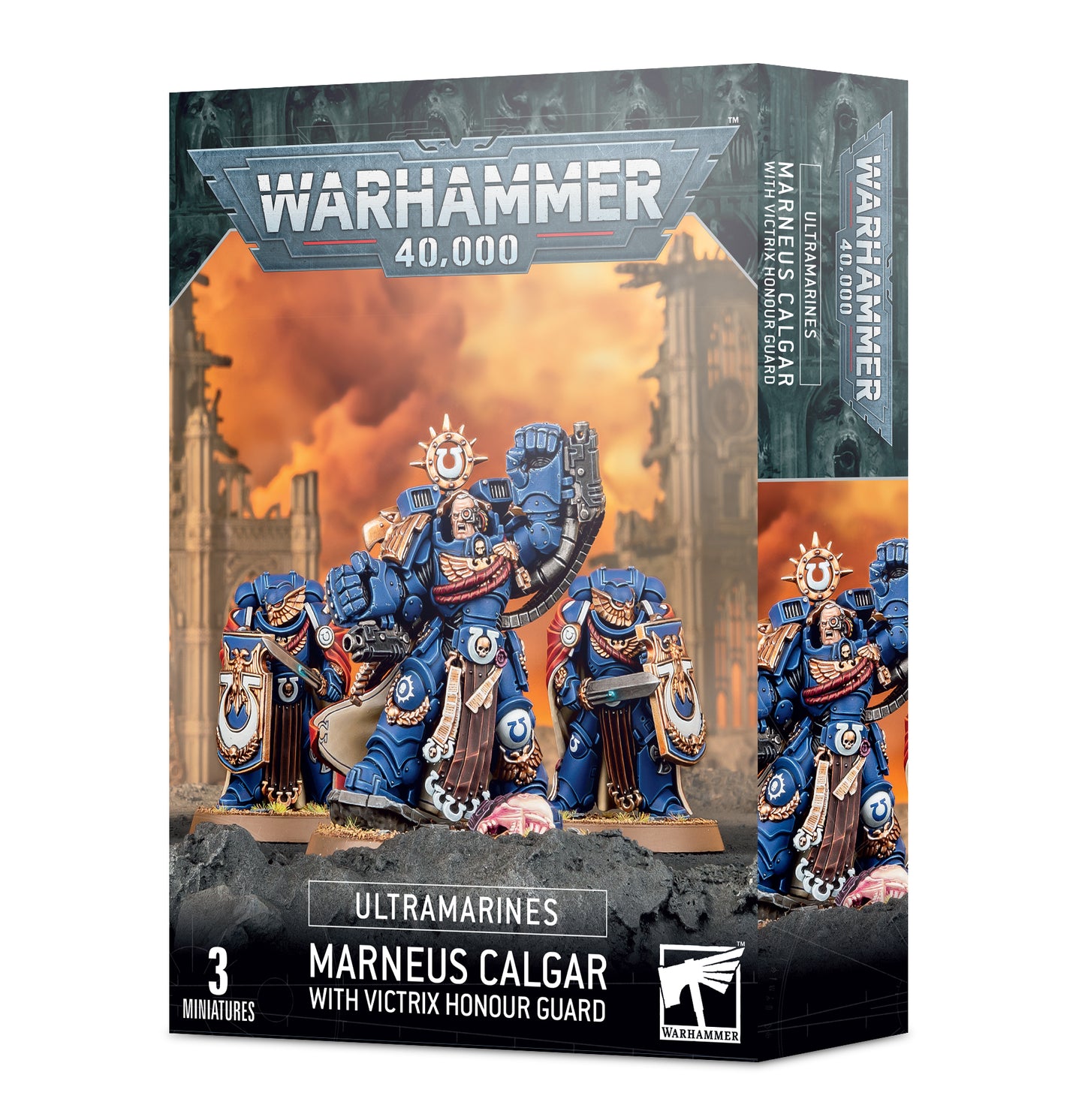 Games Workshop - Warhammer 40K - Ultramarines - Marneus Calgar with Victrix Honour Guard