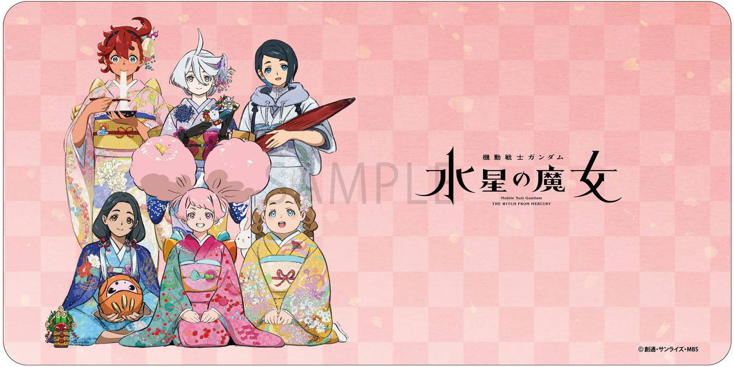 Kadokawa Mobile Suit Gundam The Witch From Mercury: Desk Mat Collection Happy New Year