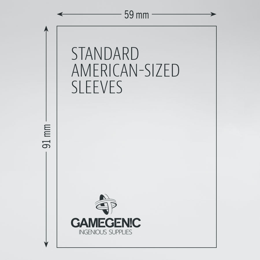 Gamegenic 50ct Matte Board Game Sleeves - Standard American