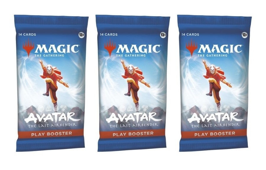3 Packs Magic the Gathering Play Booster Pack Lot MTG Avatar the Last Airbender