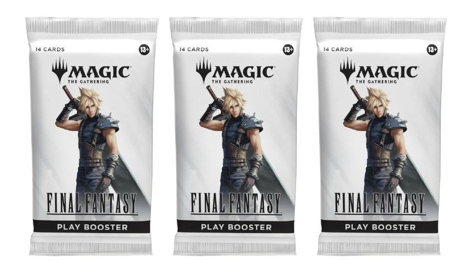 3 Packs Magic the Gathering Play Booster Pack Lot MTG Final Fantasy