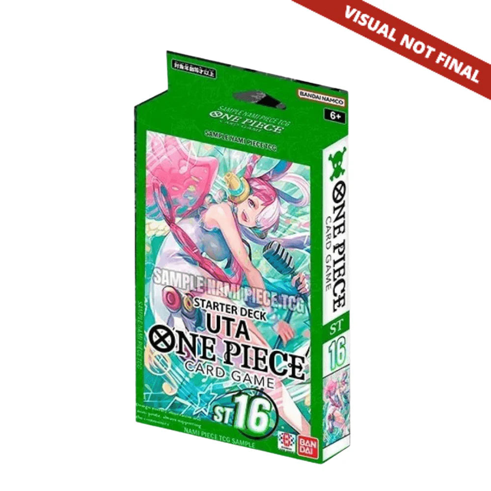 ONE PIECE TCG: Uta (Green) STARTER DECK (ST-16) Collectors Emporium NY ONE PIECE TCG: Uta (Green) STARTER DECK (ST-16) Collectors Emporium NY