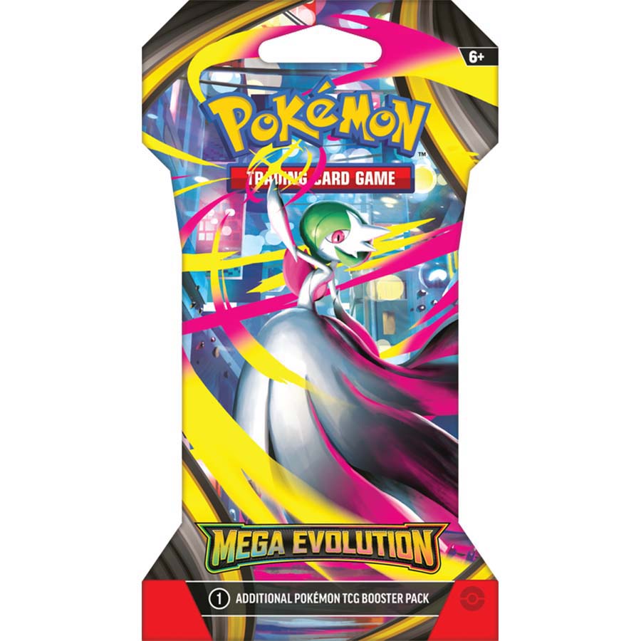 Pokemon TCG: Mega Evolution Sleeved Booster Pack - 10 Cards - Presale Ships 09/26/2025