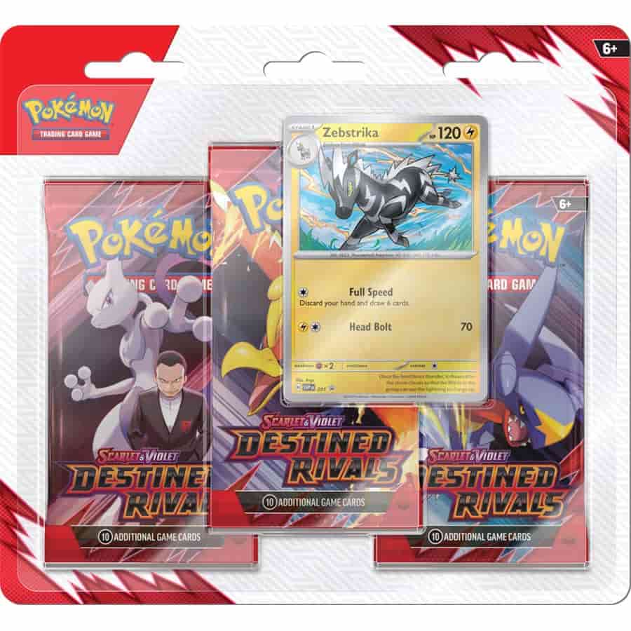 Pokemon TCG: Scarlet & Violet Destined Rivals (SV10) 3-Pack Blister (Random Promo)