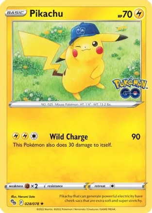 Pokemon TCG Pikachu (28/78) - Pokemon GO (PGO)