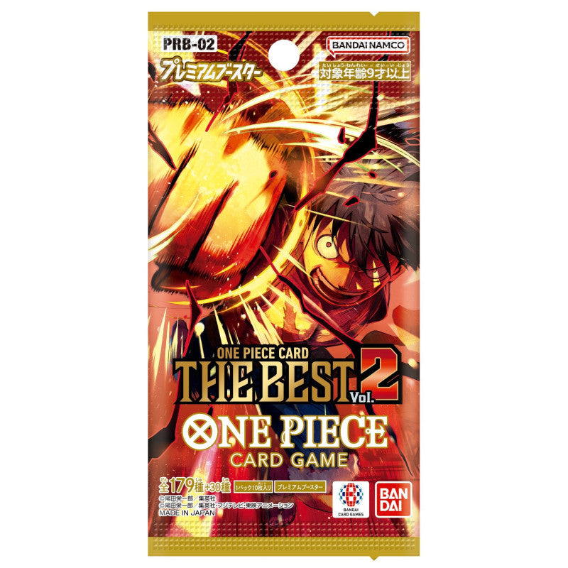 One Piece Card Game The Best Vol.2 PRB-02 Booster Pack (Japanese) - 3 Packs - 30 Cards