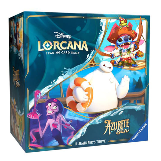 Ravensburger Disney Lorcana TCG: Azurite Sea Illumineer's Trove | Secure Card Storage | Includes Booster Packs & Comprehensive Guide | Original Disney Artwork | Ages 8+