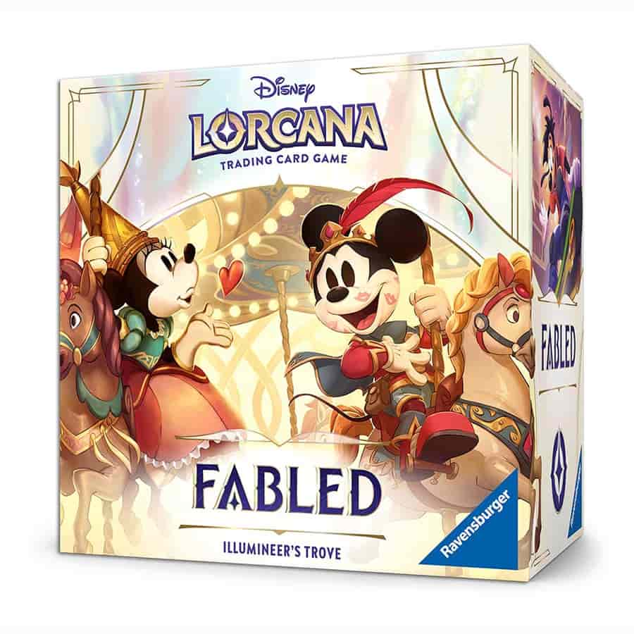 Ravensburger Disney Lorcana TCG Trove Set 9 Fabled - Secure Card Storage - Includes Booster Packs & Comprehensive Guide - Presale Ships 08/29/2025