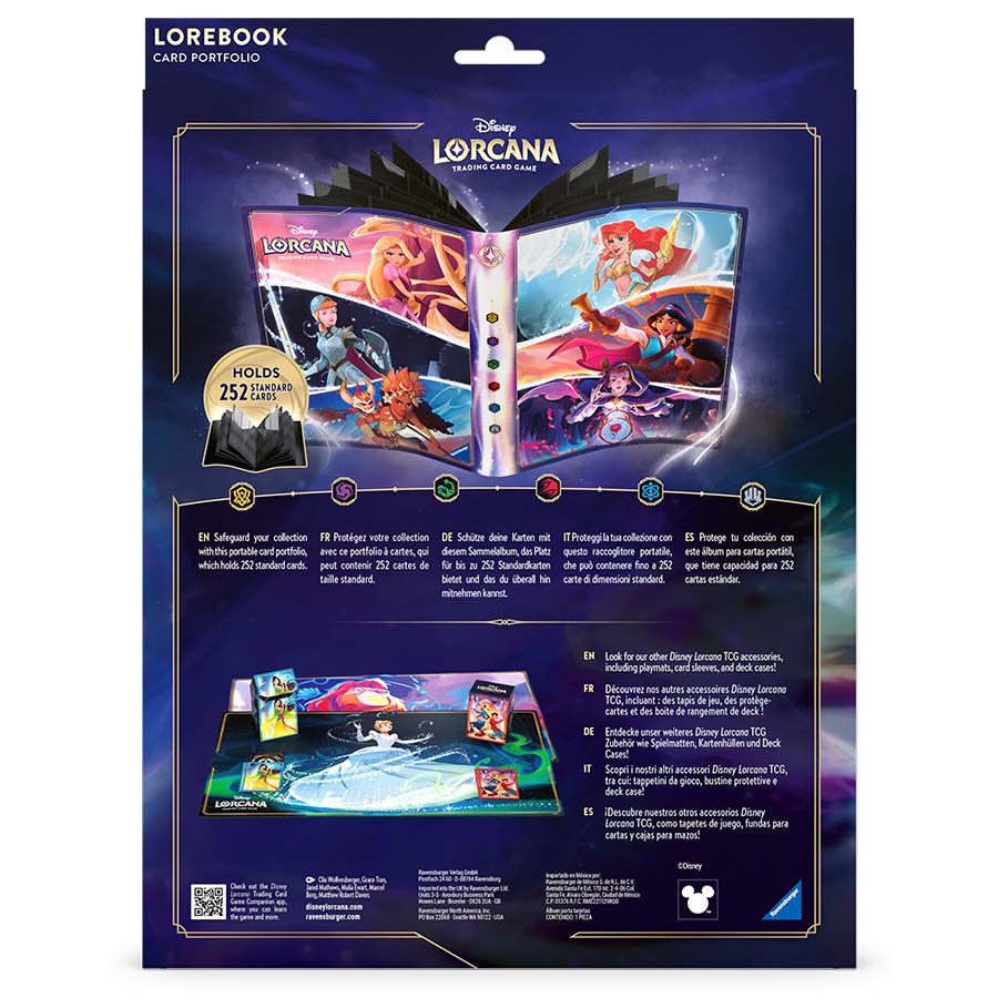 Ravensburger Disney Lorcana TCG Portfolio Set 9 Fabled - Holds Up to 252 Cards - Premium Storage - Stylish Protection - Ideal for Collectors & Players