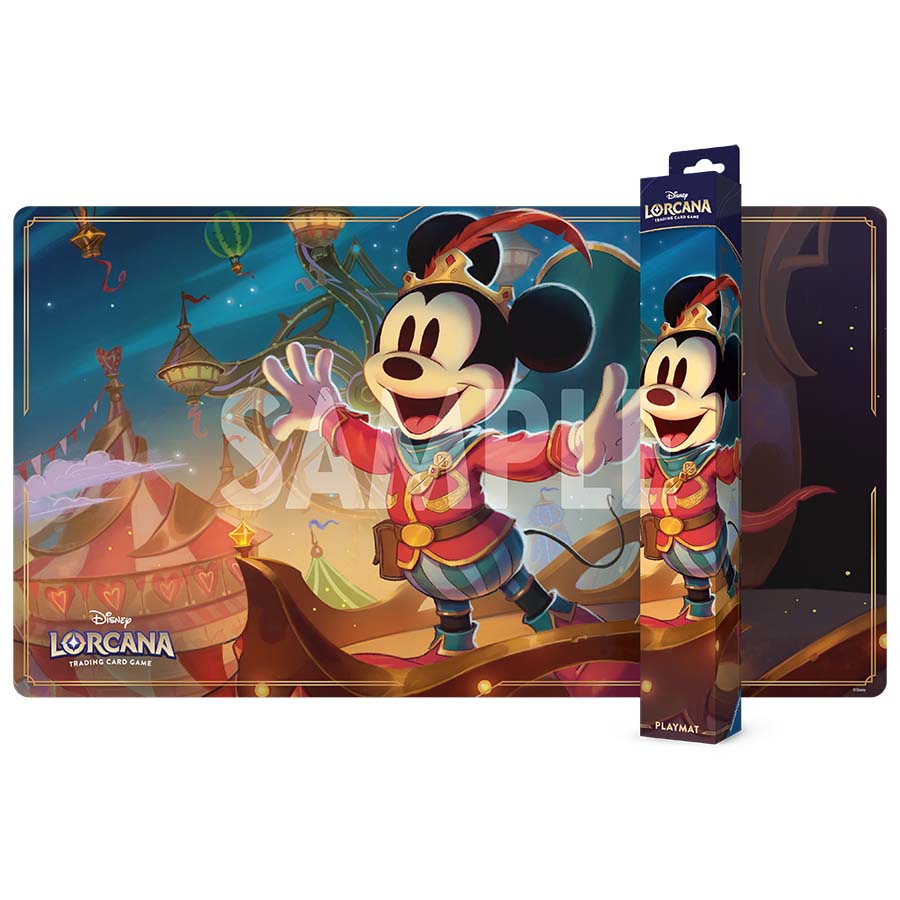 Ravensburger Lorcana TCG: Set 10 Whispers In The Well: Playmat Mickey Mouse Brave Little Prince - Presale Ships 11/14/2025