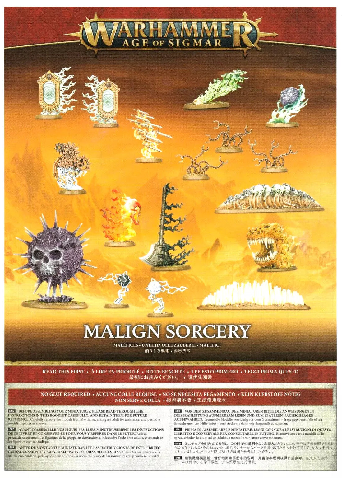Games Workshop - Warhammer Age of Sigmar - Malign Sorcery Spells (Endless Spells/Manifestation Lores)