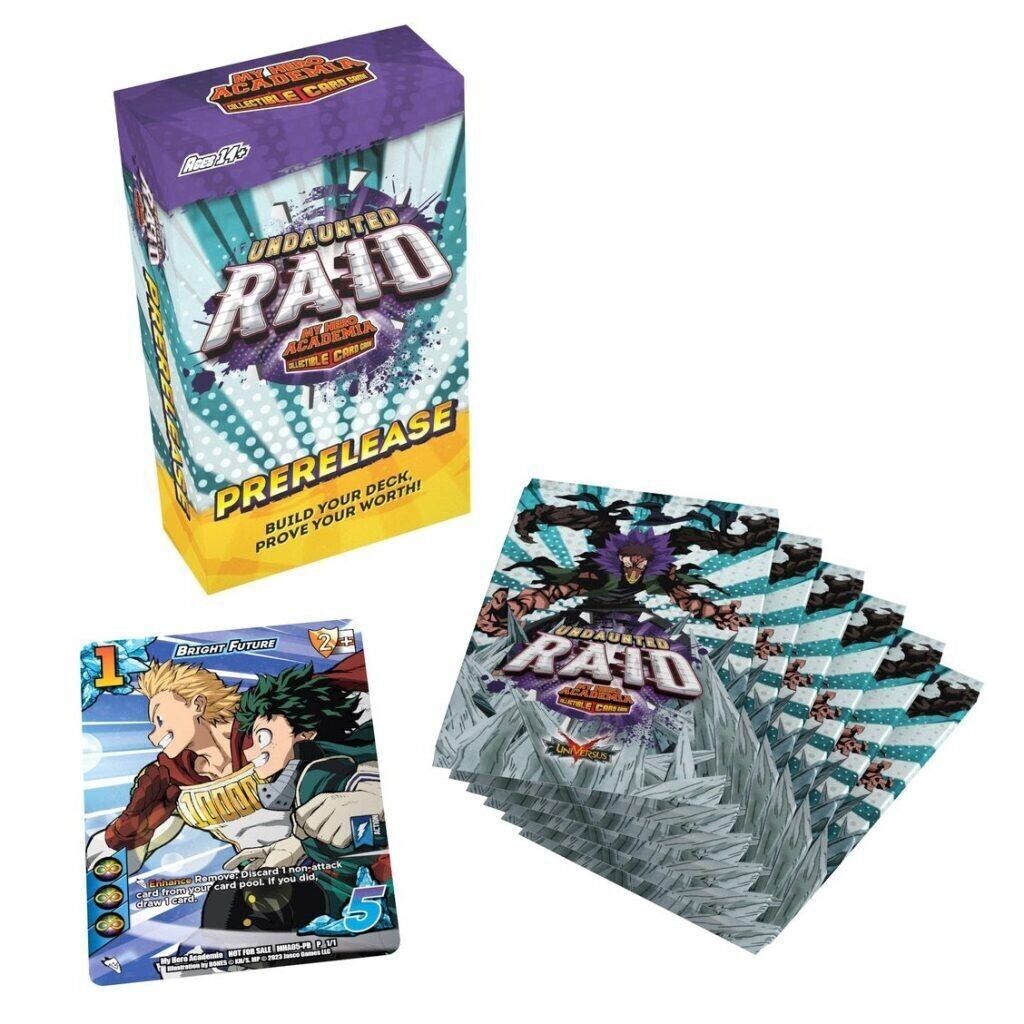 Jasco Games My Hero Academia Set 5 Undaunted Raid Prerelease Kit - 6 Packs, Promos