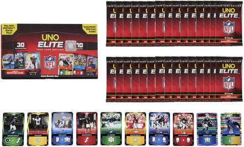 Uno Elite NFL 2025 Core Edition Booster Box - 30 Packs