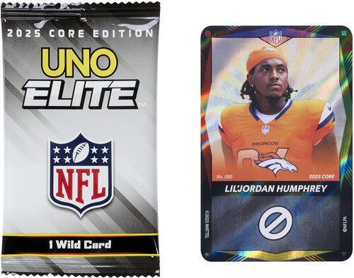 Uno Elite NFL 2025 Core Edition Booster Box - 30 Packs