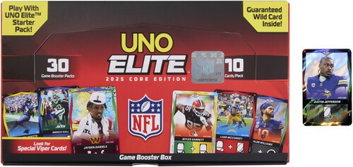Uno Elite NFL 2025 Core Edition Booster Box - 30 Packs