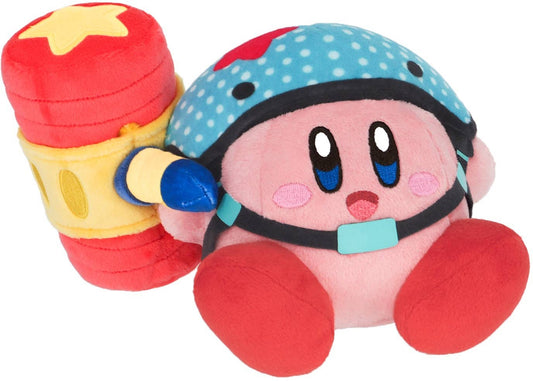Sanei Boeki: Kirby and the Forgotten Land: All Star Collection Hammer Kirby 6 Inch Plush
