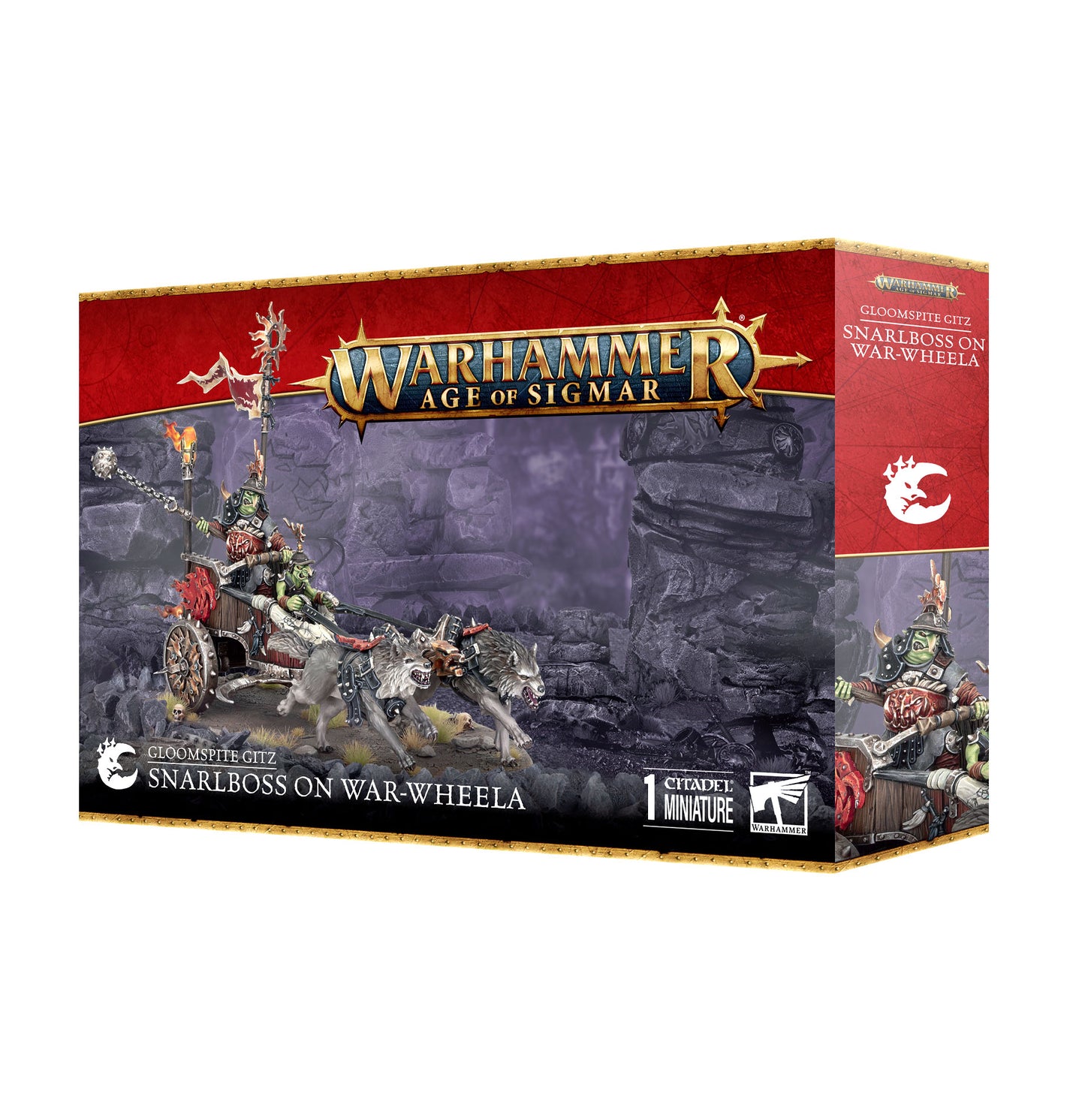 Games Workshop - Warhammer Age of Sigmar - Gloomspite Gitz - Snarlboss on War-Wheela