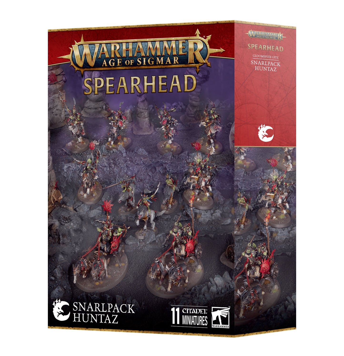 Games Workshop - Age of Sigmar - Gloomspite Gitz - Snarlpack Huntaz Spearhead
