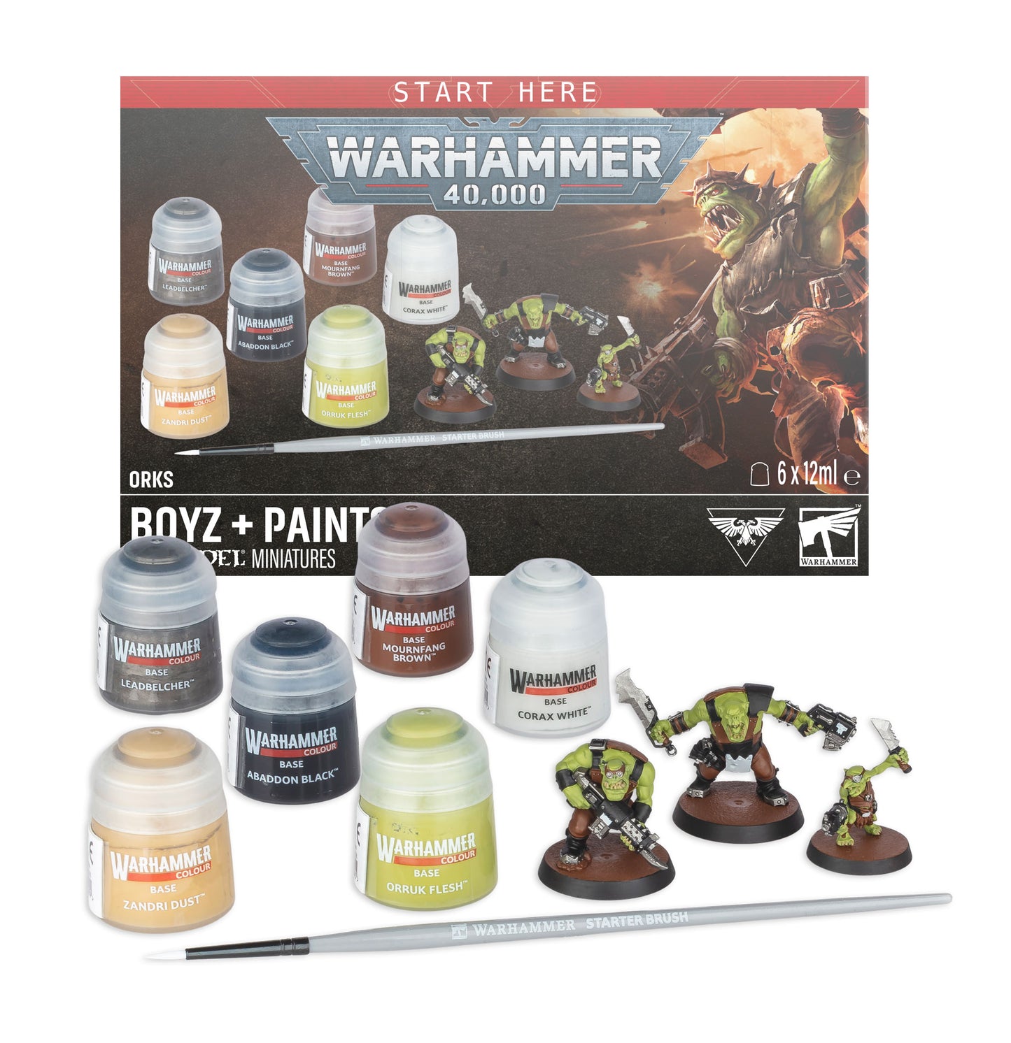 Games Workshop - Warhammer 40K - Orks - Ork Boyz + Paints 2026