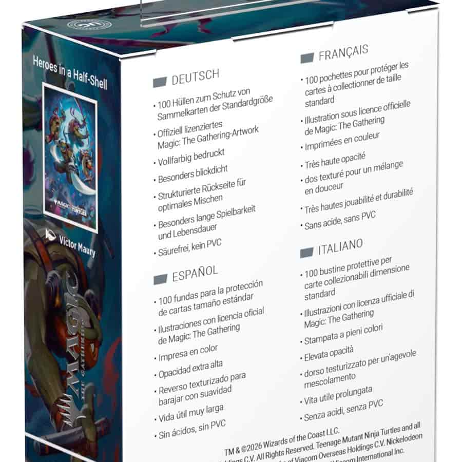 Ultimate Guard: Magic The Gathering: Teenage Mutant Ninja Turtles: Art Sleeves - Heroes in a Half Shell