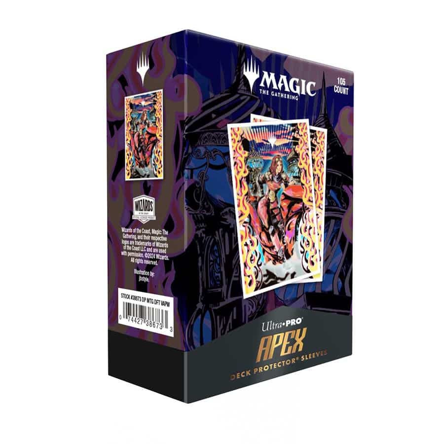 Ultra Pro: Magic The Gathering: Aetherdrift: 105ct Apex Deck Protector Sleeves Variant Art Planeswalker: Chandra Spark Hunter