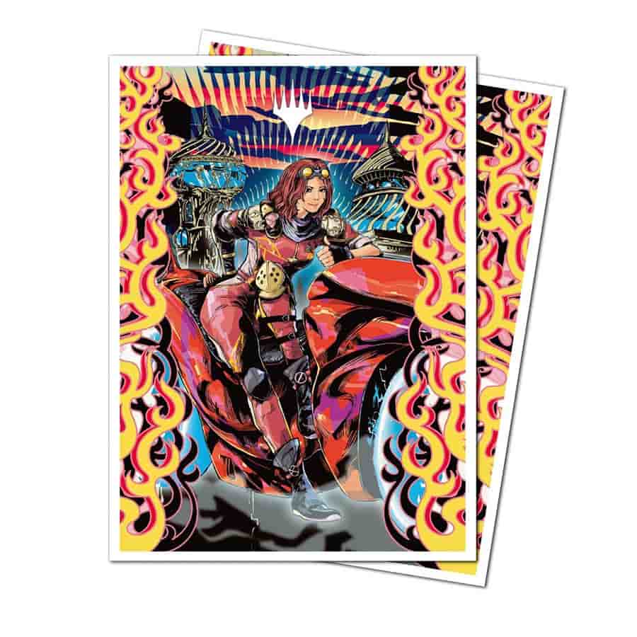 Ultra Pro: Magic The Gathering: Aetherdrift: 105ct Apex Deck Protector Sleeves Variant Art Planeswalker: Chandra Spark Hunter