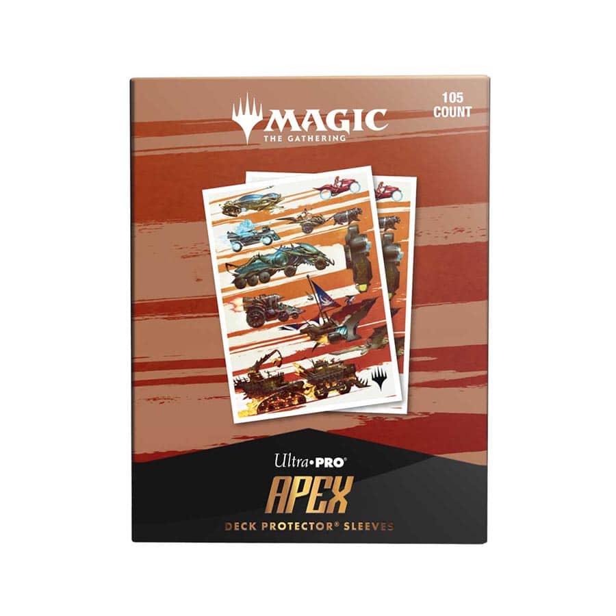 Ultra Pro: Magic The Gathering: Aetherdrift: 105ct Apex Deck Protector Sleeves Set Symbol: Finish Line Key Art