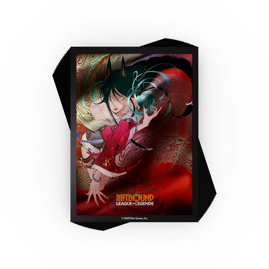 Riftbound TCG: League Of Legends Ahri Art Standard Size Card Sleeves (100ct)