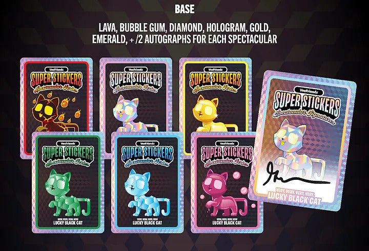 2026 VeeFriends Super Stickers Spectacular Series Hanger Pack (White Ice Parallels)